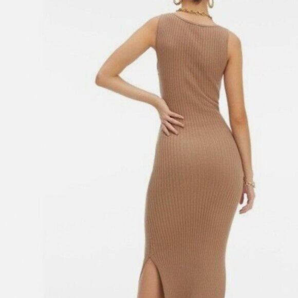 Good American Belted Body Dress Taupe Size 4 (NWOT) - Picture 2 of 4